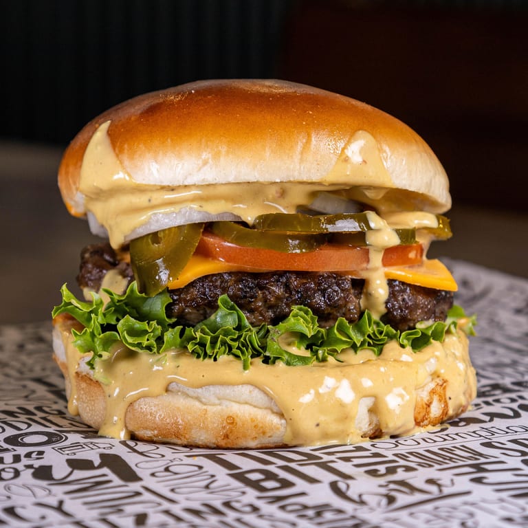 Indulge in Our Spicy Burger