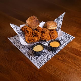 4 Tenders, 2 Sauces, 2 Rustic Butter Biscuits